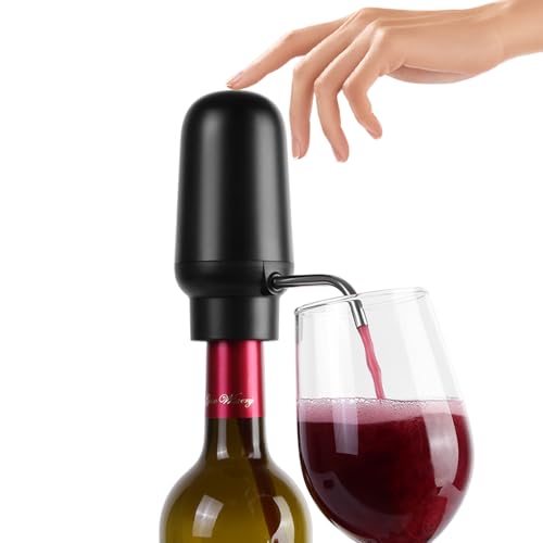KOOCHUWAH Elektrischer Weinbelüfter, Schneller Dekanter, Typ-C Wiederaufladbar, Schwarz, Modern, Weinausgießer von KOOCHUWAH
