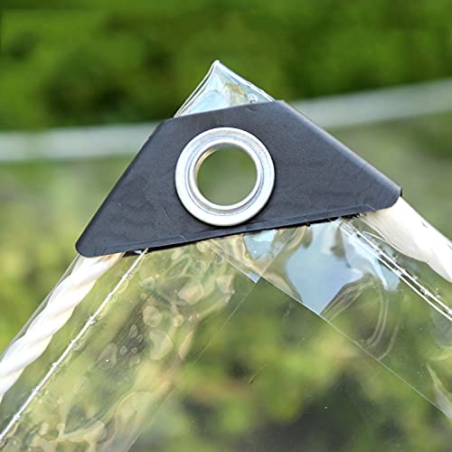 KOOEIN Transparente wasserdichte Plane,gewächshausplane,schweres Markisendach,Winddichte PVC-Plane,Anti-Aging-industrieplane,weiches Glas,0,35 Mm,1.2x2.5m/3.9x8.2ft von KOOEIN