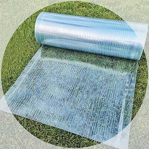 Transparente Kunststoffplatten Dachplatten aus Polycarbonat,1mm Gewächshaus Ersatzplatten,Bruchsichere Glasfaserplatten,Isolierplatten,Klar Tageslichtfolie Verkleidungs Vordach für Garten,W×L-1x20m von KOOEIN