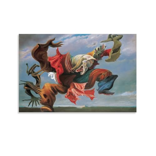 KOOHTAA Max Ernst The Angel. of The Home Or The Triumph. of Surrealism Poster Art Hanging Picture Canvas Painting Poster Wall Art Decorative Picture Prints Modern Decor 60 x 90 cm von KOOHTAA
