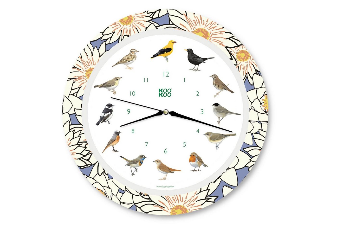 KOOKOO Wanduhr Singvögel von KOOKOO