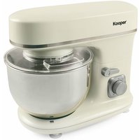 Planetenmixer mit abnehmbarer Schüssel in Edelstahl 5L 1300W Clara - White & Grey - White & Grey von KOOPER