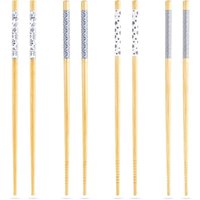 Bamboo chopsticks set 4 reusable for sushi and asian 884 von KOOPMAN INTERNATIONAL B.V.