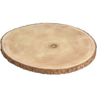 Decorative wooden board with bark for table settings and candles Decorative wooden board with bark for table settings and candles von KOOPMAN