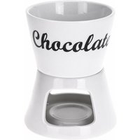 Fondue-Set, Keramik Schokoladenheizset mit Gabeln - eh Excellent Houseware von KOOPMAN