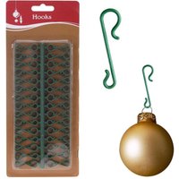 Koopman - 60 green plastic hooks for christmas tree balls and decorations von KOOPMAN