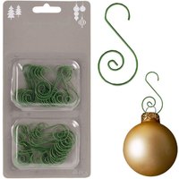 Koopman - Green metal hooks 40 pcs for christmas tree decorations 9416777 9416777 9416777 9416777 von KOOPMAN