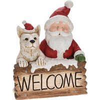 Weihnachtsdeko welcome mit LED-Beleuchtung und Musik von KOOPMAN