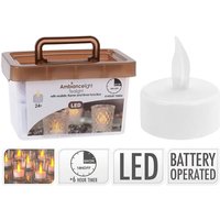 Set mit 24 LED-Kerzen mit echtem Feuereffekt Set mit 24 LED-Kerzen mit echtem Feuereffekt von KOOPMAN