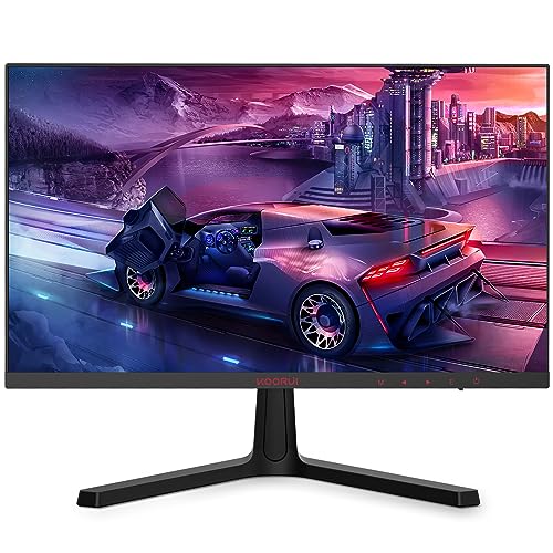 KOORUI Gaming Monitor 24 Zoll - FHD PC Bildschirm VA 165Hz 1ms Monitor 144hz, AdaptiveSync Technology, DCI-P3 85%, 2 x HDMI, DP Neigbar, Schwarz von KOORUI