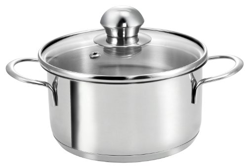 Kopf Mini Induktion Kochtopf Parvus, Ø 14 cm, Höhe 7,5 cm, 1 Liter, Edelstahl von Kopf