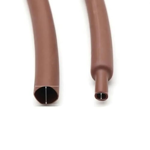 KOPGBM 2 Meter 2:1 Schrumpfschlauch, Durchmesser 40 mm, Polyolefin, Thermokabelhülle, Isolierter Schrumpfschlauch, Braun von KOPGBM