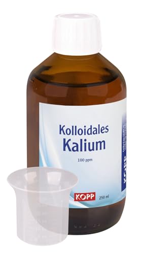 Kolloidales Kalium Konzentration 100 ppm - 250 ml Reinheit 99,9% höchste Qualität Bidestilliertes Wasser Kolloidales Kalium Konzentration 100 ppm - 250 ml Reinheit 99,9% höchste Qualität Bidestilliertes Wasser von KOPP VERLAG