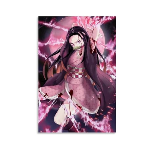 Demon Slayer Nezuko Tanjiro Anime Poster1 Poster Dekorative Malerei Leinwand Wandkunst Wohnzimmer Poster Schlafzimmer Malerei,Wandkunst Bilddruck Moderne Familienzimmer Dekor 16x24inch(40x60cm) von KOPTEW