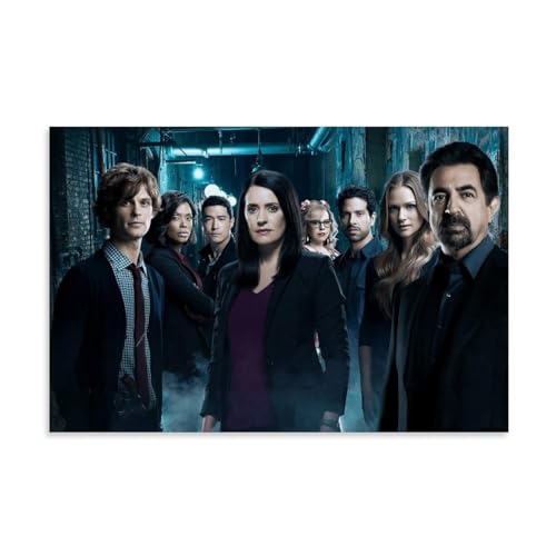 KOPTEW Criminal Minds Poster Dekorative Malerei Leinwand Wandkunst Wohnzimmer Poster Schlafzimmer Malerei,Wandkunst Bilddruck Moderne Familienzimmer Dekor 12x18inch(30x45cm) von KOPTEW