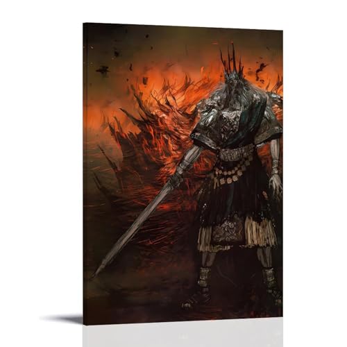 KOPTEW Dark Souls Poster Poster Dekorative Malerei Leinwand Wandkunst Wohnzimmer Poster Schlafzimmer Malerei,Wandkunst Bilddruck Moderne Familienzimmer Dekor 16x24inch(40x60cm) von KOPTEW