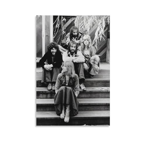 KOPTEW Fleetwood Mac Rock Singer Poster Dekorative Malerei Leinwand Wandkunst Wohnzimmer Poster Schlafzimmer Malerei,Wandkunst Bilddruck Moderne Familienzimmer Dekor 24x36inch(60x90cm) von KOPTEW