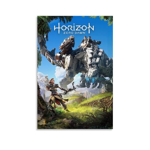 KOPTEW Horizon Zero Dawn Poster Poster Dekorative Malerei Leinwand Wandkunst Wohnzimmer Poster Schlafzimmer Malerei,Wandkunst Bilddruck Moderne Familienzimmer Dekor 24x36inch(60x90cm) von KOPTEW