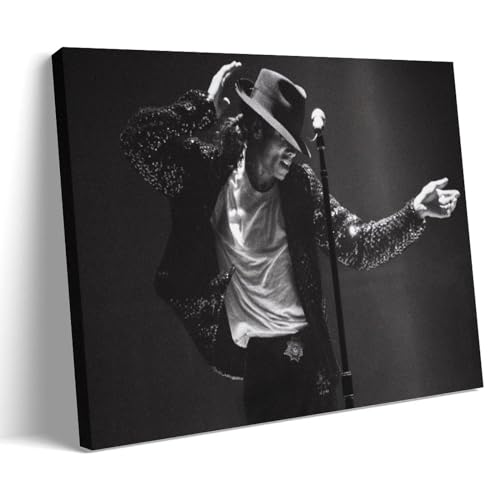 KOPTEW Michael Jackson Concert Poster Poster Dekorative Malerei Leinwand Wandkunst Wohnzimmer Poster Schlafzimmer Malerei,Wandkunst Bilddruck Moderne Familienzimmer Dekor 12x18inch(30x45cm) von KOPTEW