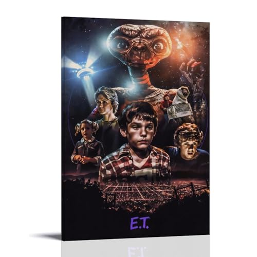 KOPTEW Movie E.T Poster Poster Dekorative Malerei Leinwand Wandkunst Wohnzimmer Poster Schlafzimmer Malerei,Wandkunst Bilddruck Moderne Familienzimmer Dekor 08x12inch(20x30cm) von KOPTEW