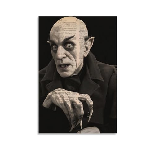 KOPTEW Nosferatu Poster Poster Dekorative Malerei Leinwand Wandkunst Wohnzimmer Poster Schlafzimmer Malerei,Wandkunst Bilddruck Moderne Familienzimmer Dekor 12x18inch(30x45cm) von KOPTEW
