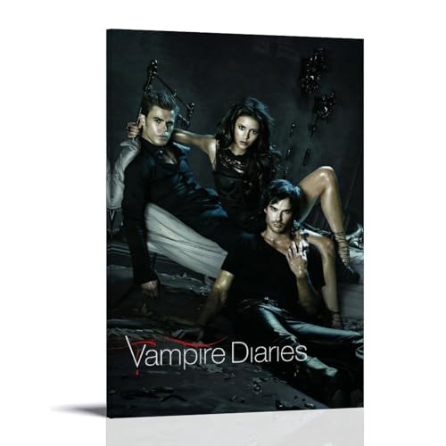 KOPTEW The Vampire Diarie Poster Poster Dekorative Malerei Leinwand Wandkunst Wohnzimmer Poster Schlafzimmer Malerei,Wandkunst Bilddruck Moderne Familienzimmer Dekor 16x24inch(40x60cm) von KOPTEW