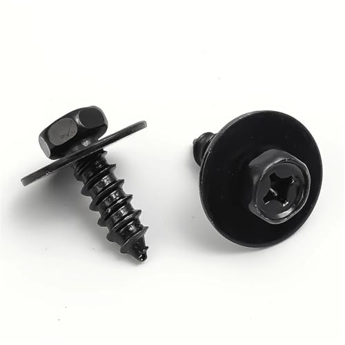 KOPUGVLVKK Auto Stoßstange Selbstschneidende Schrauben Auto Motorrad Motor Abdeckung Stoßstange Spritzschutz Liner Verschluss Kotflügel Retainer Niet Schrauben Fasteners and clips(10pcs) von KOPUGVLVKK