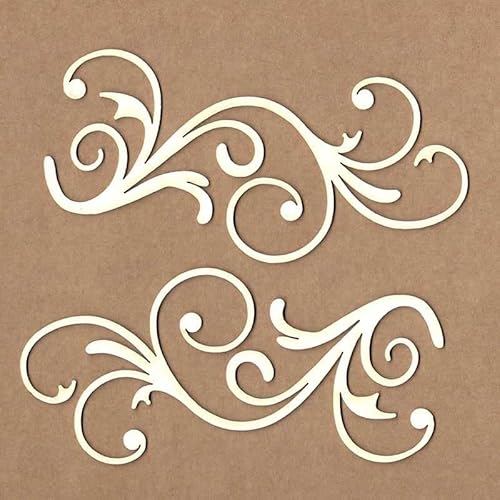 KORA projects Chipboard - Fantasie-Ornament - Silhouette aus Presskarton für Scrapbooking und Basteln von KORA projects