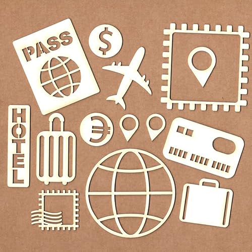 KORA projects - Stanzschablonen-Set aus Presskarton - Reise von KORA projects