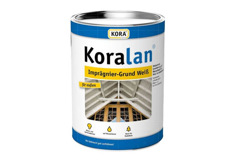 KORA Holzgrundierung KORALAN IMPRÄGNIERGRUND WEISS - 0.75 LTR von KORA