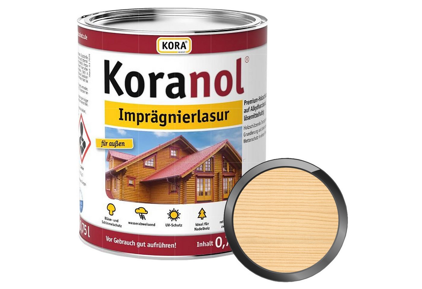 KORA Holzgrundierung KORANOL IMPRÄGNIERLASUR - 0.75 LTR KORA Holzgrundierung KORANOL IMPRÄGNIERLASUR - 0.75 LTR von KORA