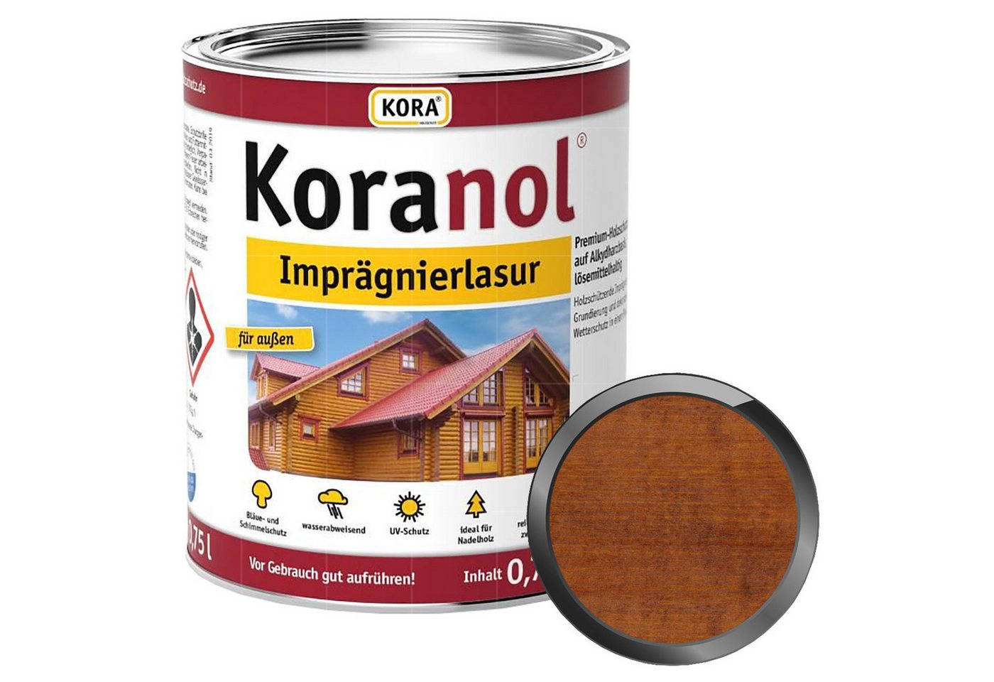 KORA Holzgrundierung KORANOL IMPRÄGNIERLASUR - 0.75 LTR KORA Holzgrundierung KORANOL IMPRÄGNIERLASUR - 0.75 LTR von KORA