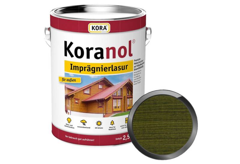KORA Holzgrundierung KORANOL IMPRÄGNIERLASUR - 2.5 LTR von KORA