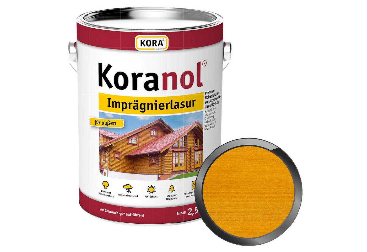 KORA Holzgrundierung KORANOL IMPRÄGNIERLASUR - 2.5 LTR KORA Holzgrundierung KORANOL IMPRÄGNIERLASUR - 2.5 LTR von KORA