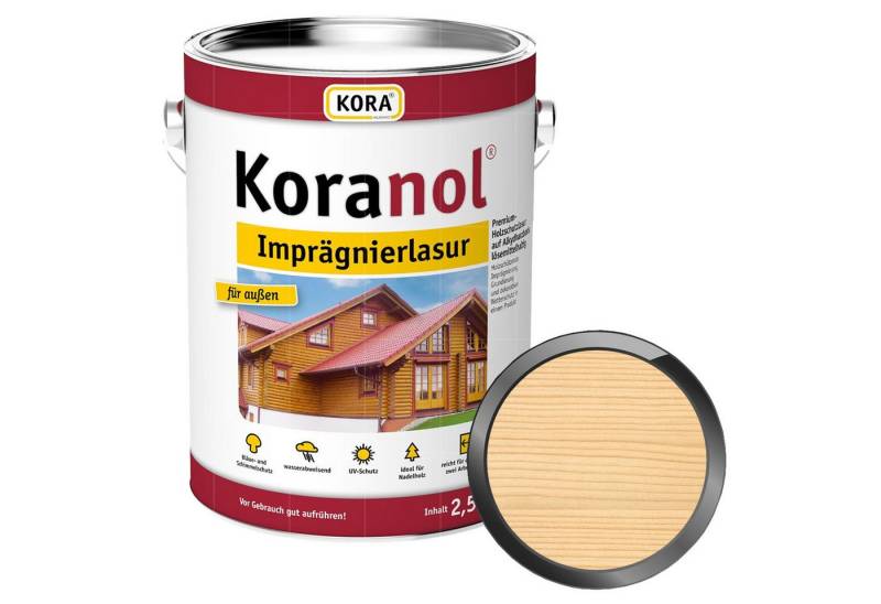 KORA Holzgrundierung KORANOL IMPRÄGNIERLASUR - 2.5 LTR von KORA