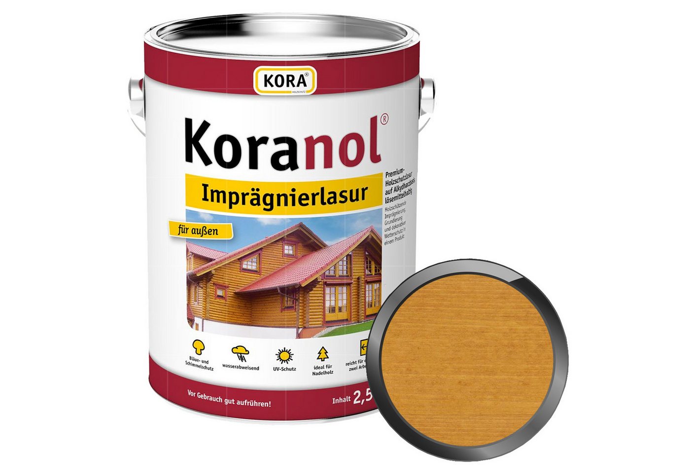 KORA Holzgrundierung KORANOL IMPRÄGNIERLASUR - 2.5 LTR KORA Holzgrundierung KORANOL IMPRÄGNIERLASUR - 2.5 LTR von KORA