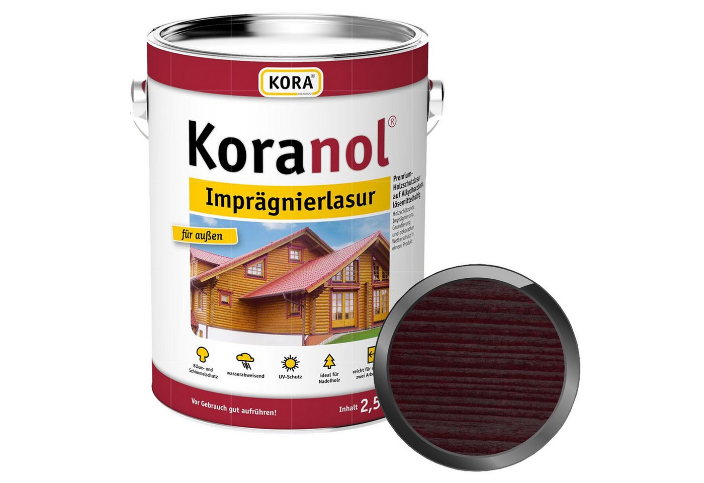 KORA Holzgrundierung KORANOL IMPRÄGNIERLASUR - 2.5 LTR KORA Holzgrundierung KORANOL IMPRÄGNIERLASUR - 2.5 LTR von KORA