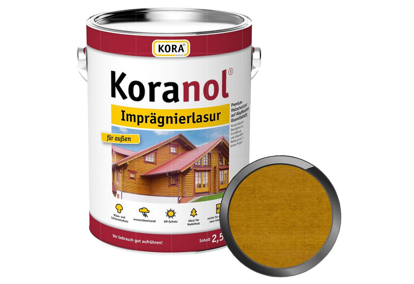 KORA Holzgrundierung KORANOL IMPRÄGNIERLASUR - 2.5 LTR KORA Holzgrundierung KORANOL IMPRÄGNIERLASUR - 2.5 LTR von KORA