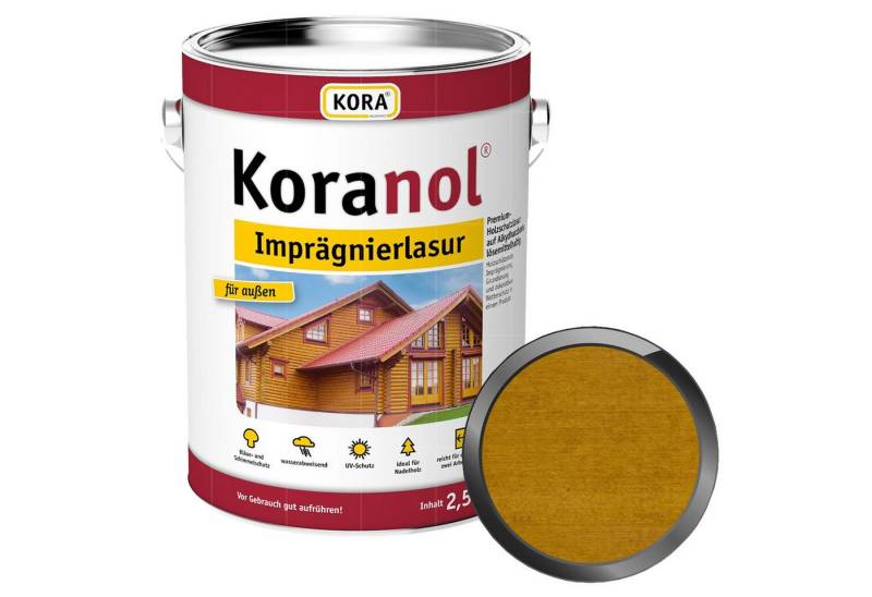 KORA Holzgrundierung KORANOL IMPRÄGNIERLASUR - 2.5 LTR von KORA