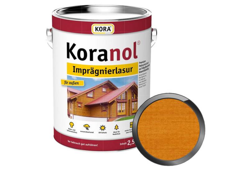 KORA Holzgrundierung KORANOL IMPRÄGNIERLASUR - 2.5 LTR von KORA