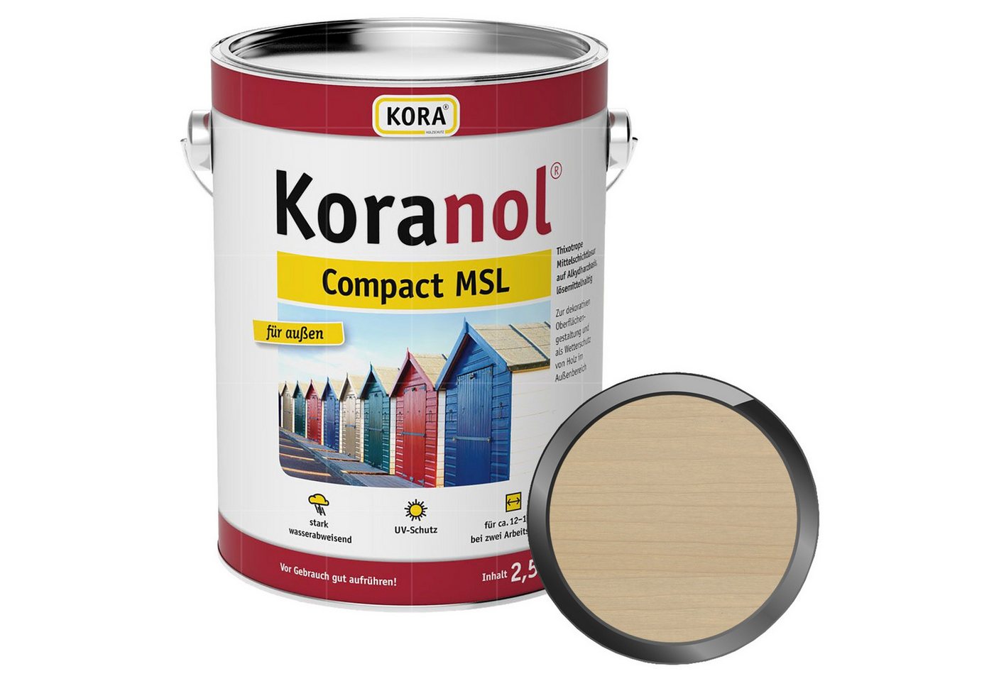 KORA Holzschutzlasur KORANOL COMPACT MSL - 2.5 LTR KORA Holzschutzlasur KORANOL COMPACT MSL - 2.5 LTR von KORA