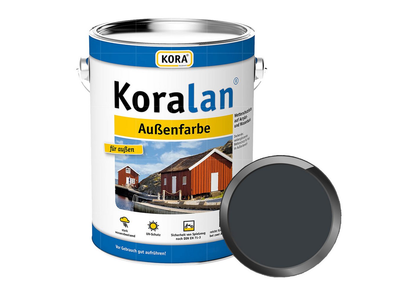 KORA Wetterschutzfarbe KORALAN AUSSENFARBE - 2.5 LTR KORA Wetterschutzfarbe KORALAN AUSSENFARBE - 2.5 LTR von KORA