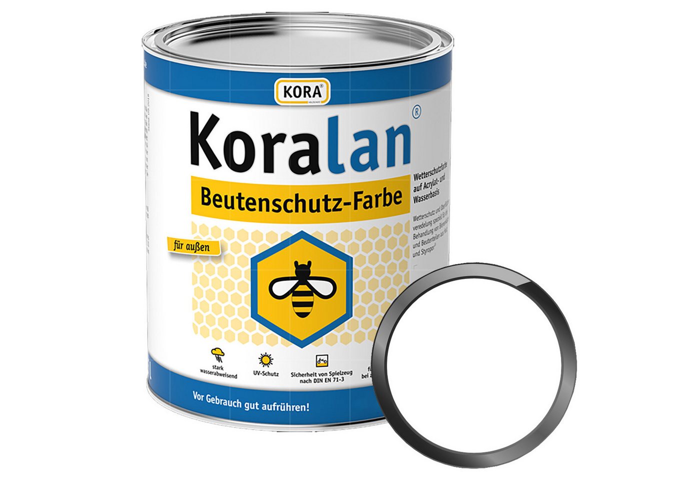 KORA Wetterschutzfarbe KORALAN BEUTENSCHUTZ-FARBE - 0.375 LTR KORA Wetterschutzfarbe KORALAN BEUTENSCHUTZ-FARBE - 0.375 LTR von KORA
