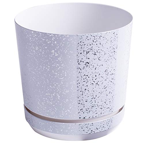KORAD Blumentopf/Übertopf Weißer Marmor 16 cm - Pflanzkübel aus Hochwertiger Kunststoff - Dekorativer Topf für Pflanzen KORAD Blumentopf/Übertopf Weißer Marmor 16 cm - Pflanzkübel aus Hochwertiger Kunststoff - Dekorativer Topf für Pflanzen von KORAD