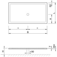 Koralle Duschwanne T700 130/80 Acryl rechteckig 800x1300x25 weiß Koralle Duschwanne T700 130/80 Acryl rechteckig 800x1300x25 weiß von KORALLE