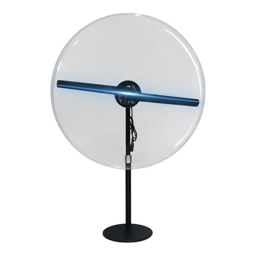 3D-Hologramm-Fächer, HD 42cm 384 Led Integrierte Maschine 3D Hologramm Projektor Fan Zeichen Lampe Werbung Display Licht Für Geschäfte, Halloween von KOROBIE