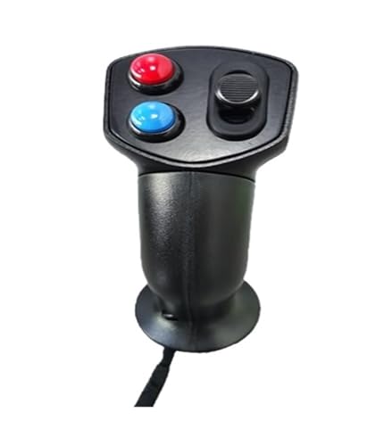 A60 + 2 Tasten + vertikaler Wippschalter Griffgriff Multifunktionsgriff Industrie-Joystick-Wippe(SMCA60QBS Flange Mount) von KOROBIE