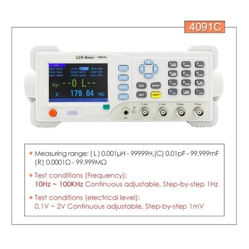 Elektrischer Brückenwiderstand Impedanz Kapazität Induktivität Messinstrument Desktop Digital LCR Meter(4091C) von KOROBIE