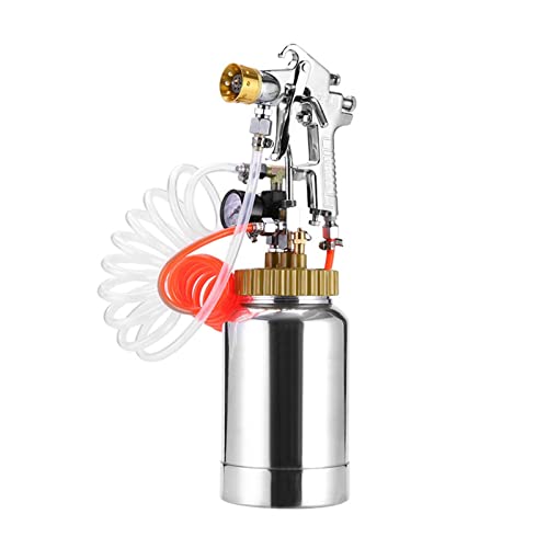 Farbspritzgerät, 2L Drucktank-Sprühgerät Latex-Farbspritzpistole Kommerzieller Marmor Bunte Farbe Wasser-in-Wasser-Spritzpistole für Hausanstrich, Autolackierung(2.5MM) von KOROBIE