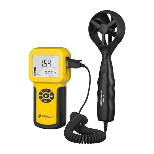 Hand-Anemometer, Windgeschwindigkeitssensor Digital-Anemometer Luftvolumenmessgerät Handheld-Tester Hand-Anemometer, Windgeschwindigkeitssensor Digital-Anemometer Luftvolumenmessgerät Handheld-Tester von KOROBIE